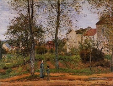 paysage près de louveciennes 2 1870 Camille Pissarro Peinture à l'huile